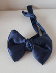 Navy Puffy Bowtie