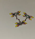 Colorful Dragonfly Lapel Pin