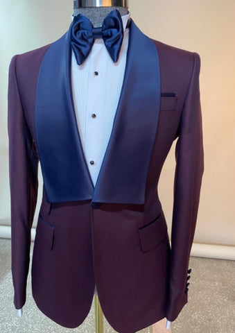 Iridescent Burgundy Tux